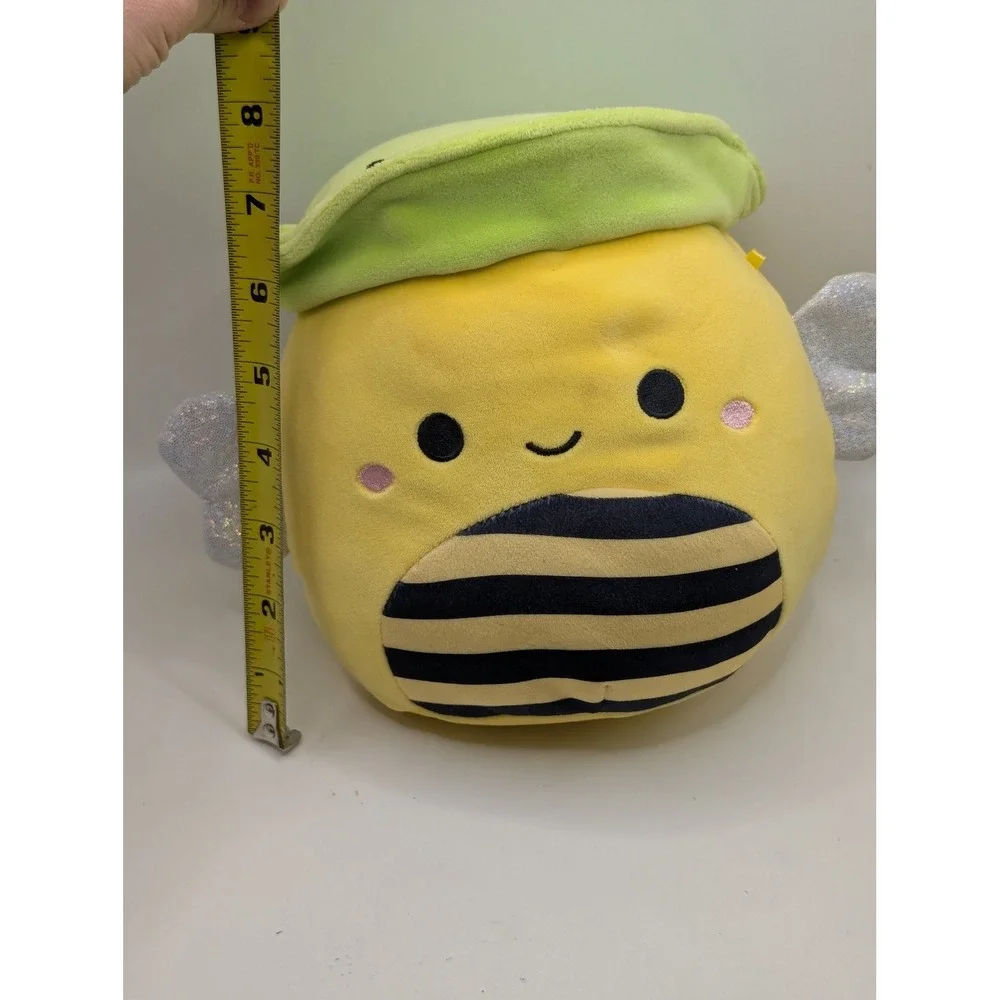 Squishmallows Sunny the Bee 8 Inch Plush Yellow Bumblebee with Green Beret Hat‎